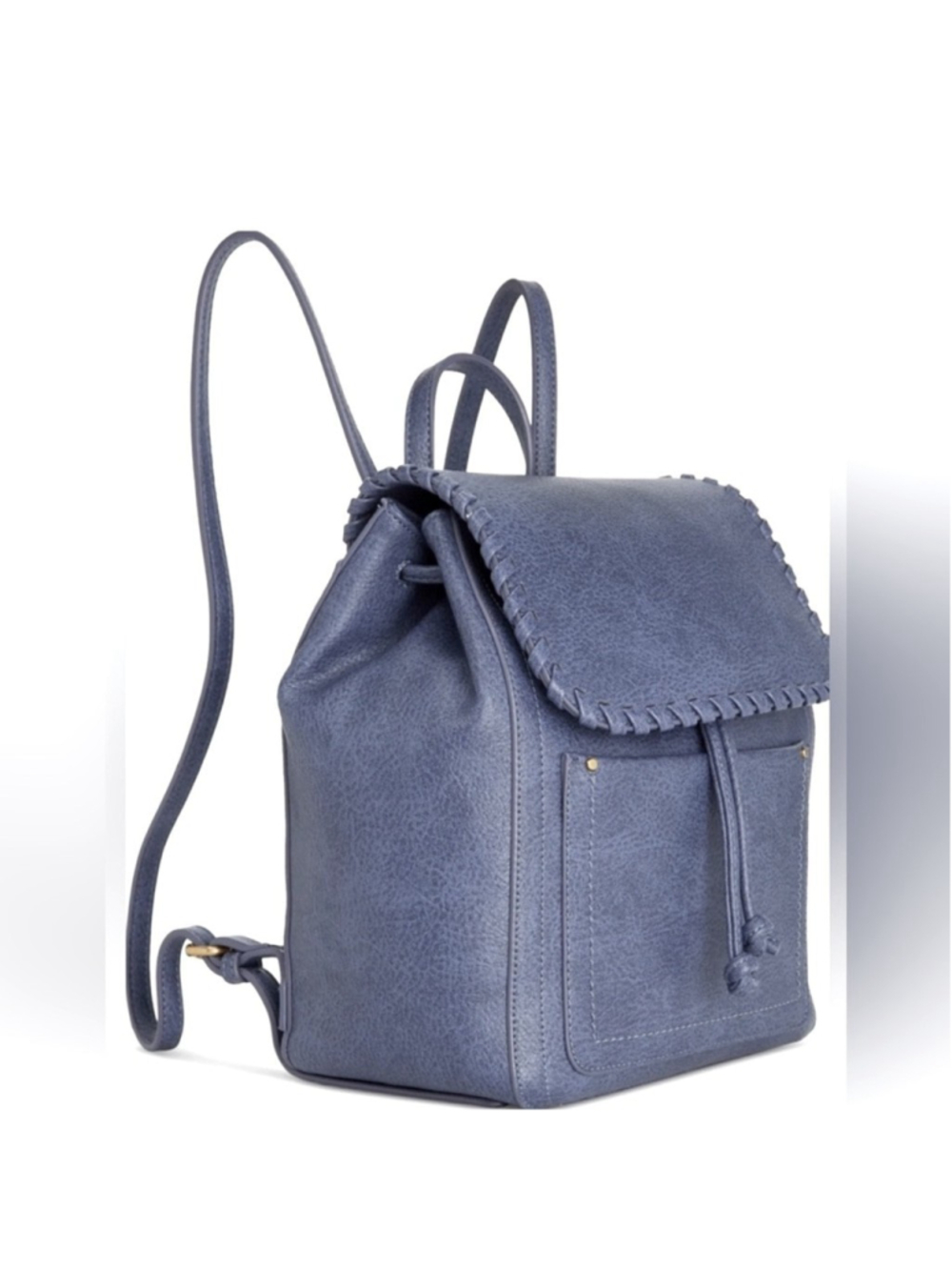 Style & Co. Blue Faux-Leather Backpack